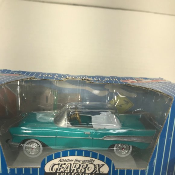 Gearbox 1997 Vintage 1957 Chevy Bel Air Convertible Serial #05367 Pedal Car New - Picture 6 of 9